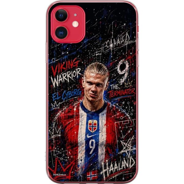 Kompatibelt Mobildeksel til Apple iPhone 11 Erling Haaland graffiti