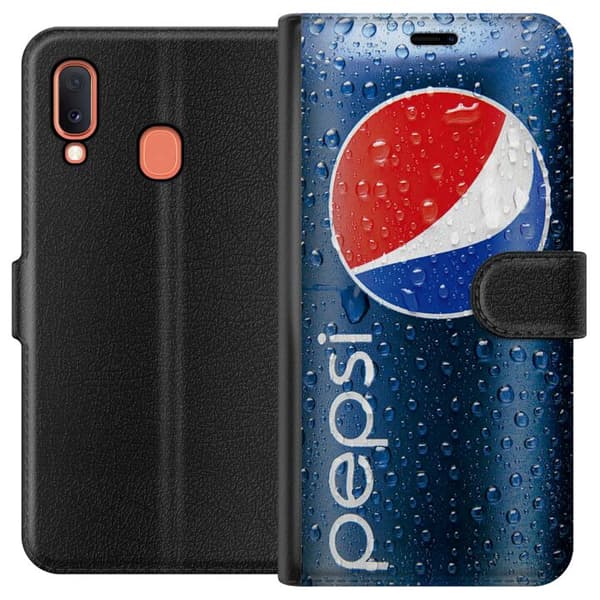 Kompatibelt Lommeboketui til Samsung Galaxy A20e Pepsi Can