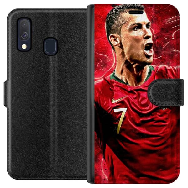Kompatibelt Lommeboketui til Samsung Galaxy A40 Ronaldo