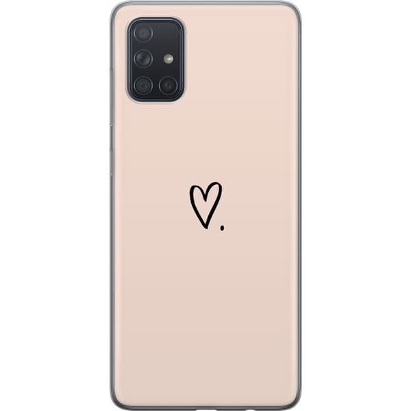 Kompatibelt Mobildeksel til Samsung Galaxy A71 Hjerte