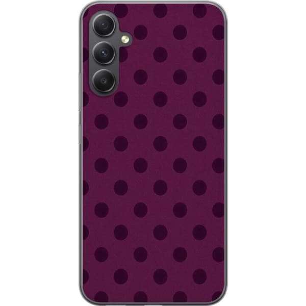 Kompatibelt Mobilskal till Samsung Galaxy S23 FE Plum Dots