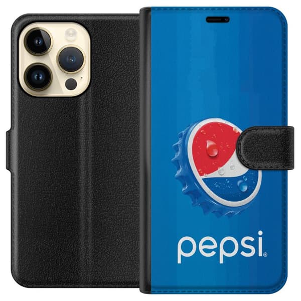 Kompatibel Tegnebogsetui til Apple iPhone 14 Pro Moderne drikke-inspireret design