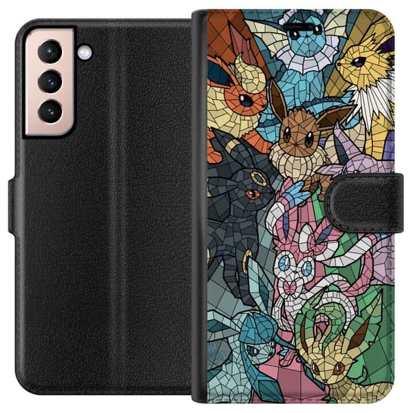 Kompatibel Tegnebogsetui til Samsung Galaxy S21 Pokemon