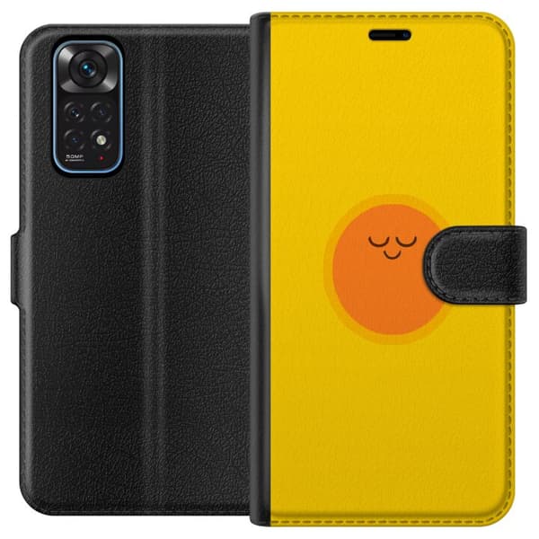 Kompatibelt Lommeboketui til Xiaomi Redmi Note 11 Sovande solfigur