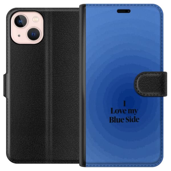 Kompatibelt Lommeboketui til Apple iPhone 13 mini I Love My Blue Side