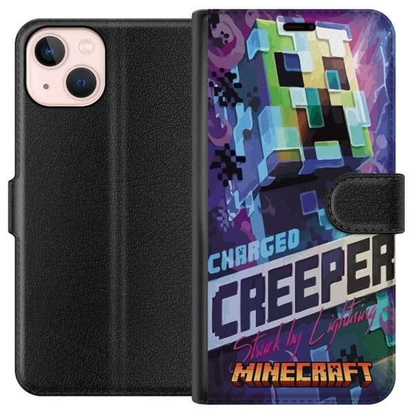 Kompatibelt Plånboksfodral till Apple iPhone 13 mini Minecraft