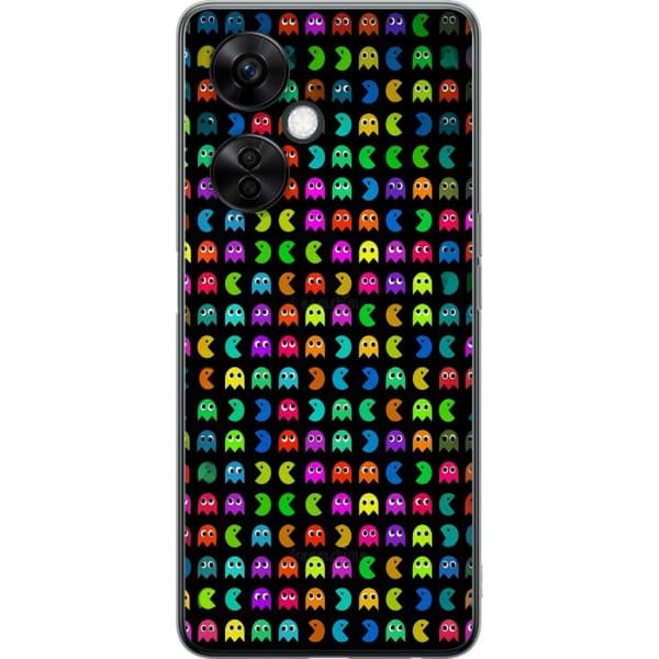 Kompatibelt Mobildeksel til OnePlus Nord CE3 Retrospill med Pac-Man og klassiske spøkelser