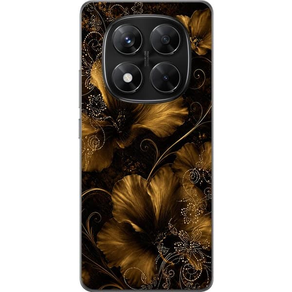 Kompatibelt Mobildeksel til Xiaomi Redmi Note 14 Pro Gyllen blomstring