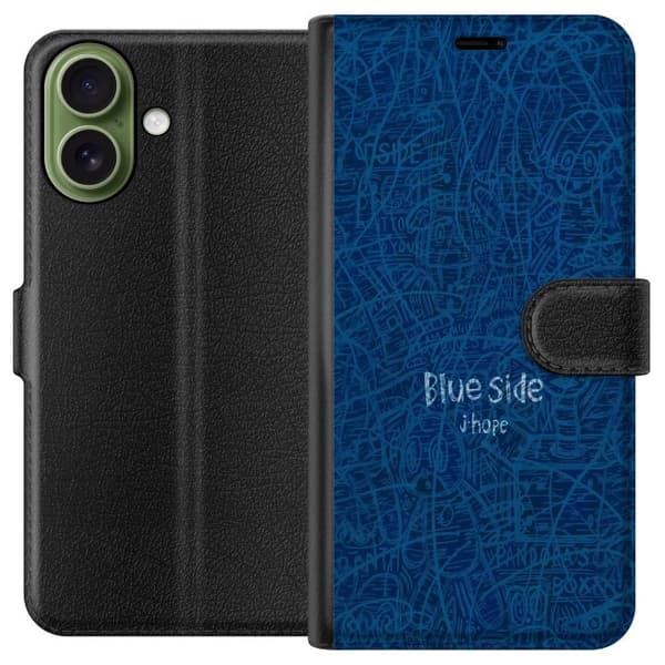 Kompatibelt Lommeboketui til Apple iPhone 17 Blue Side klotter