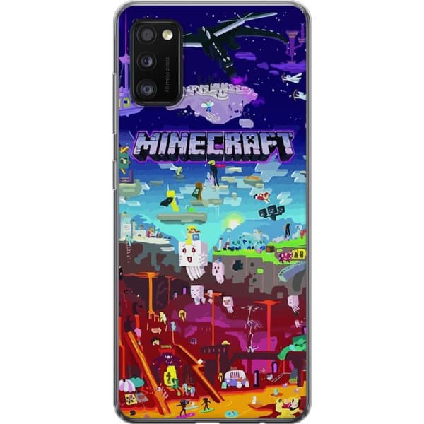 Kompatibelt Mobildeksel til Samsung Galaxy A41 MineCraft