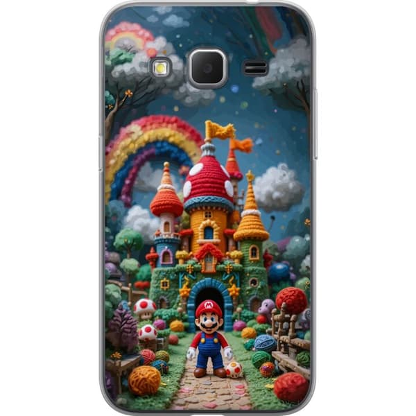Kompatibelt Mobildeksel til Samsung Galaxy Core Prime Super Mario-inspirert eventyrtema