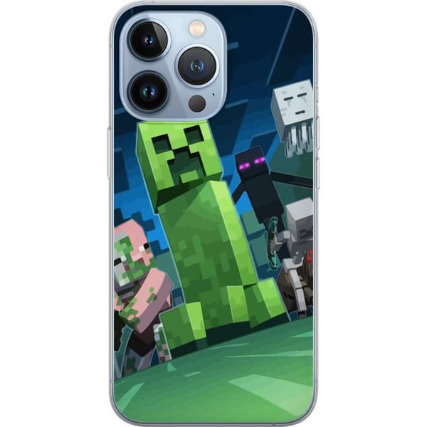 Kompatibelt Mobildeksel til Apple iPhone 13 Pro MineCraft