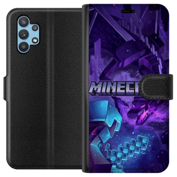 Kompatibelt Plånboksfodral till Samsung Galaxy A32 5G Minecraft