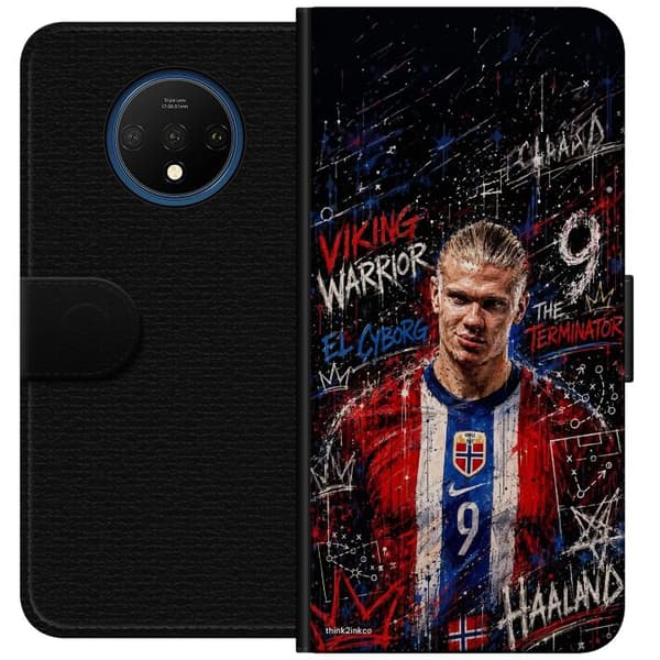 Kompatibel Tegnebogsetui til OnePlus 7T Erling Haaland graffiti