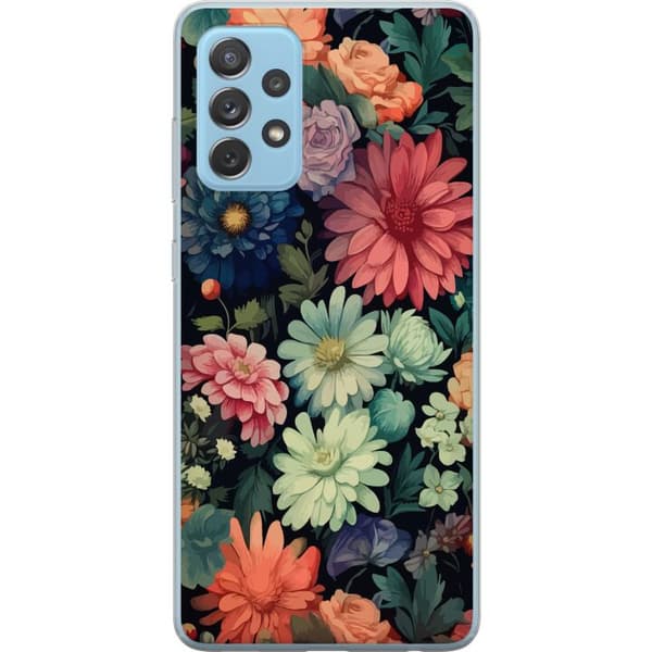 Kompatibelt Mobilskal till Samsung Galaxy A52 5G Blommor