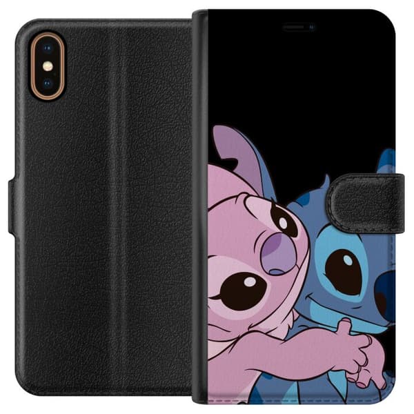 Kompatibel Tegnebogsetui til Apple iPhone X Lilo & Stitch