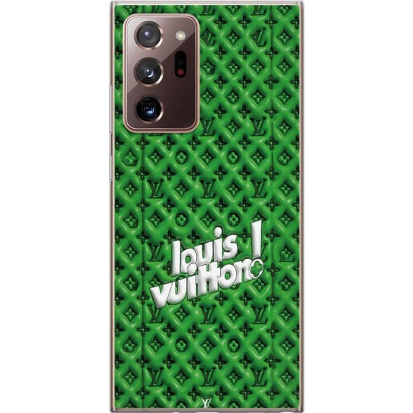 Kompatibelt Mobildeksel til Samsung Galaxy Note20 Ultra Grønt luksusmønster med monogram