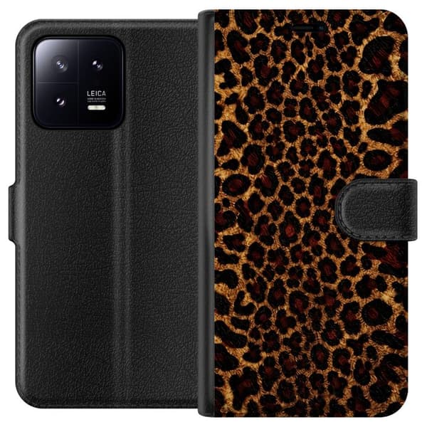 Kompatibelt Lommeboketui til Xiaomi 13 Leopardikon