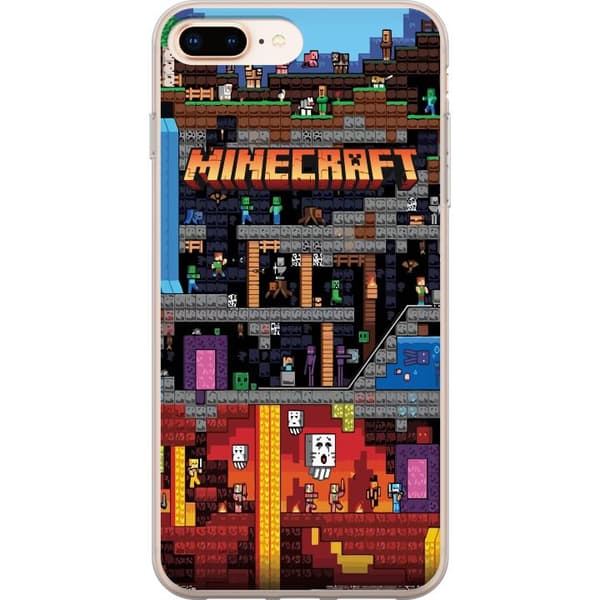 Kompatibel Mobilcover til Apple iPhone 8 Plus Minecraft