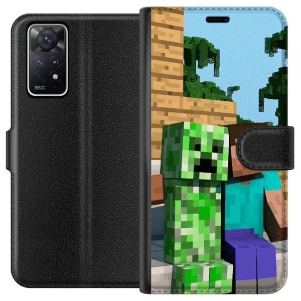 Kompatibelt Plånboksfodral till Xiaomi Redmi Note 11 Pro 5G MineCraft