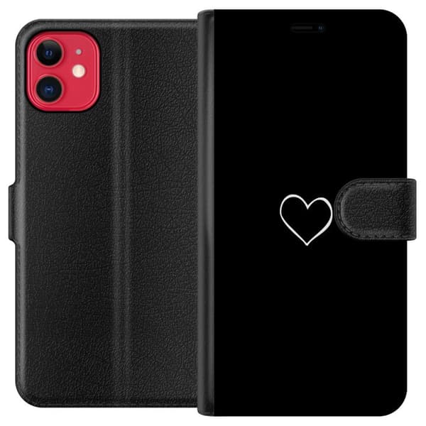Kompatibel Tegnebogsetui til Apple iPhone 11 Hjerte