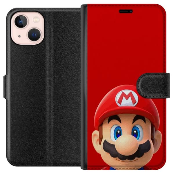 Kompatibelt Plånboksfodral till Apple iPhone 13 mini Super Mario Bros