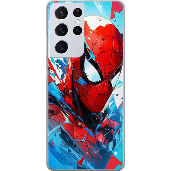 Kompatibelt Mobildeksel til Samsung Galaxy S21 Ultra 5G Spiderman