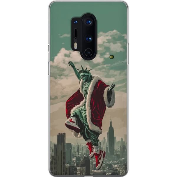 Kompatibelt Mobildeksel til OnePlus 8 Pro Moderne gatekunst-inspirert Frihetsgudinnen