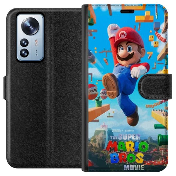 Kompatibel Tegnebogsetui til Xiaomi 12 Pro Super Mario Bros