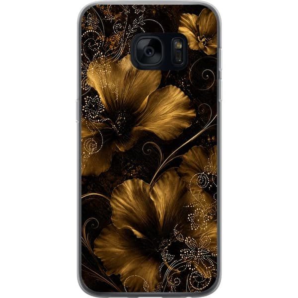 Kompatibelt Mobilskal till Samsung Galaxy S7 Golden Bloom