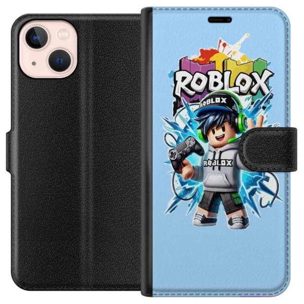 Kompatibel Tegnebogsetui til Apple iPhone 13 mini Roblox-gamerfigur med headset og controller