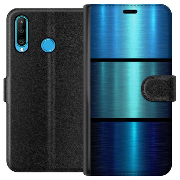 Kompatibelt Lommeboketui til Huawei P30 lite Blå