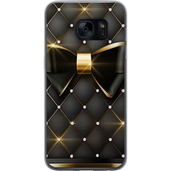 Kompatibelt Mobilskal till Samsung Galaxy S7 Gyllene rosett