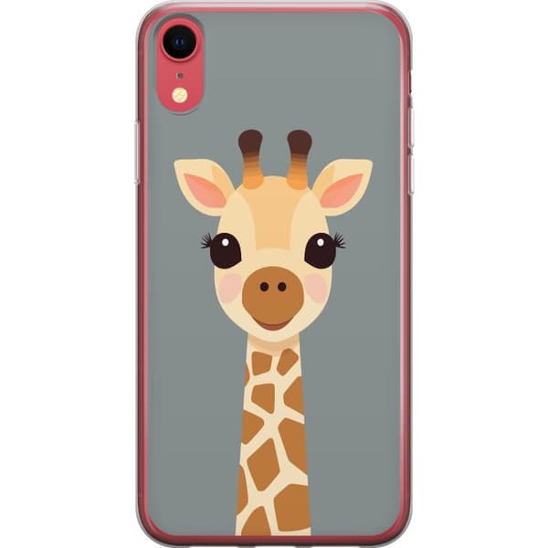 Kompatibelt Mobildeksel til Apple iPhone XR Söt giraff med stora ögon