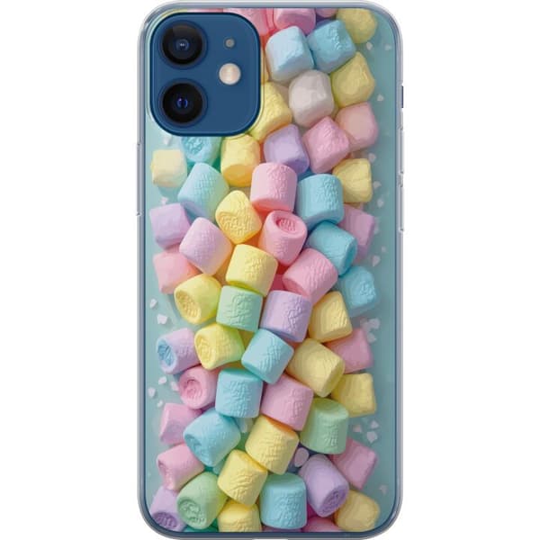 Kompatibelt Mobildeksel til Apple iPhone 12 mini Søt godisdesign med marshmallows