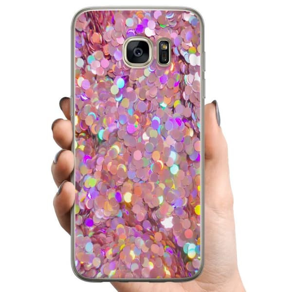Kompatibelt Mobildeksel til Samsung Galaxy S7 edge Glimmer