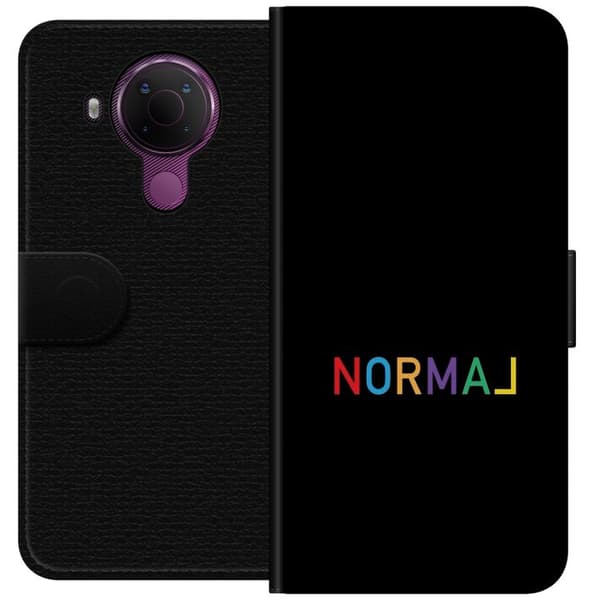 Kompatibelt Lommeboketui til Nokia 5.4 Färgglad Normal text