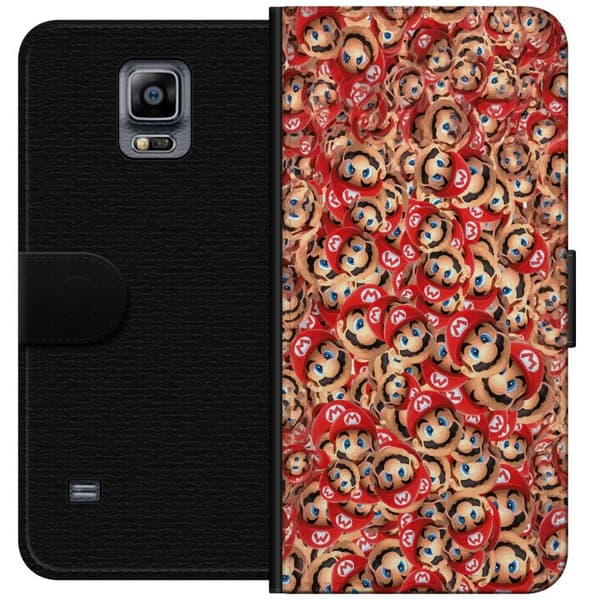 Kompatibel Tegnebogsetui til Samsung Galaxy Note 4 Farverig Super Mario-mønster