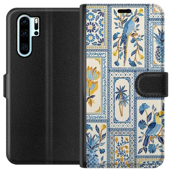 Kompatibel Tegnebogsetui til Huawei P30 Pro Dyremønster