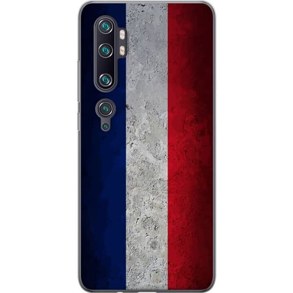 Kompatibelt Mobildeksel til Xiaomi Mi Note 10 Pro Rent fransk flaggdesign