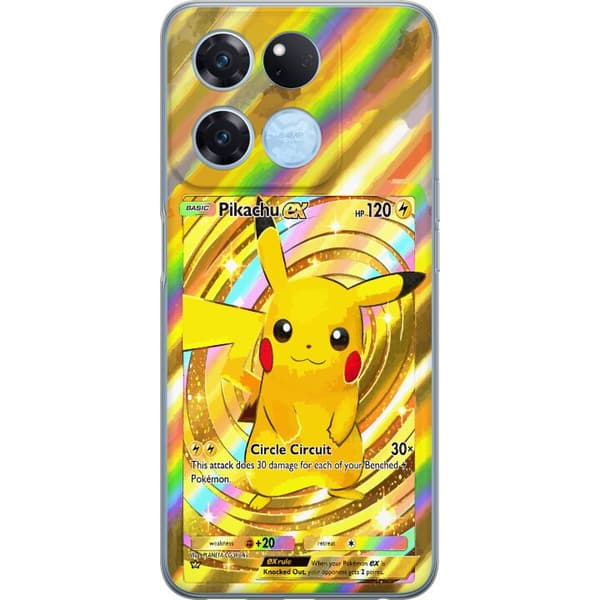 Kompatibelt Mobildeksel til OnePlus Ace Racing Blank Pikachu EX-design med samlebåndsfølelse