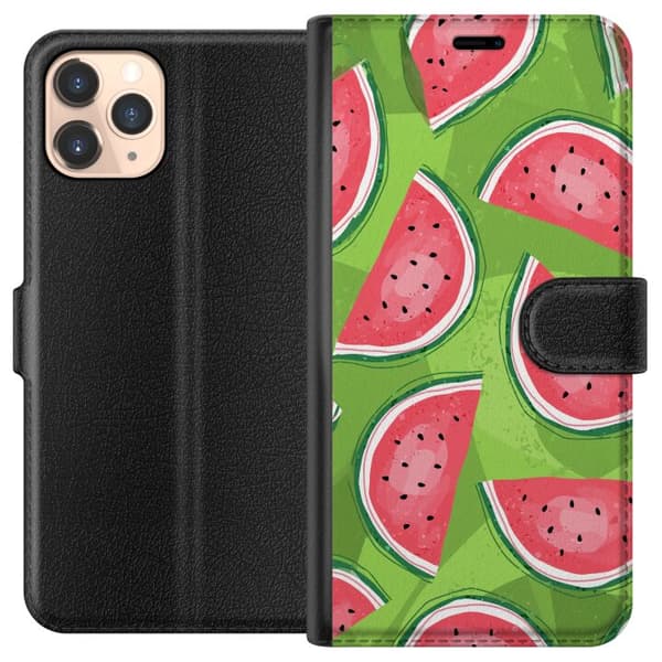 Kompatibelt Plånboksfodral till Apple iPhone 11 Pro Vattenmelon