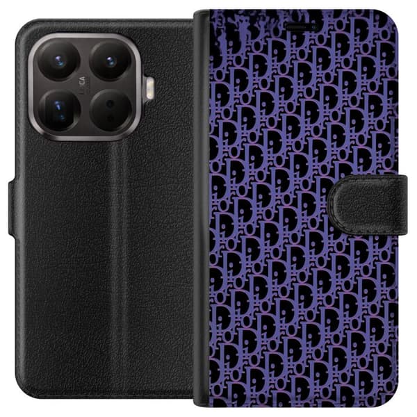 Kompatibelt Lommeboketui til Xiaomi 15T Pro Moderneluksuriøst monogram i stilrent design