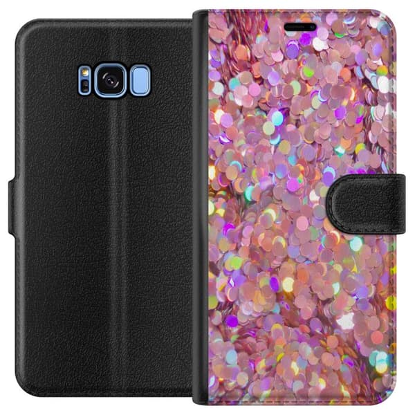Yhteensopiva Lompakkokotelo Samsung Galaxy S8 Kimalteleva