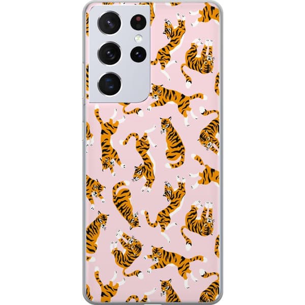 Kompatibelt Mobildeksel til Samsung Galaxy S21 Ultra 5G tiger