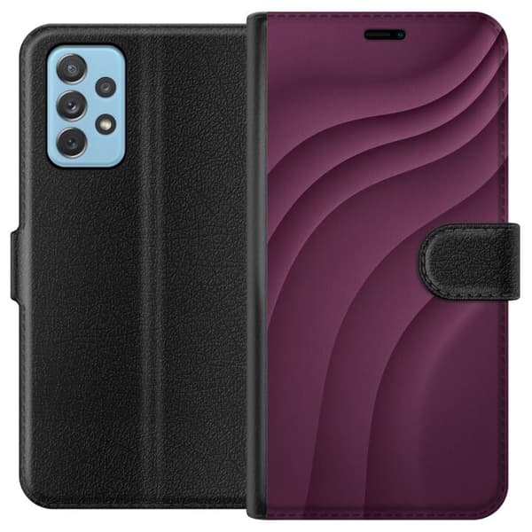 Kompatibelt Lommeboketui til Samsung Galaxy A72 5G Plommebevegelse