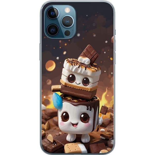 Kompatibelt Mobildeksel til Apple iPhone 12 Pro Max Søt dessertdesign med marshmallow