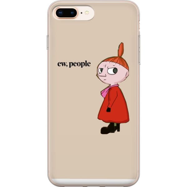 Kompatibelt Mobildeksel til Apple iPhone 7 Plus Beige illustrasjon med tegnet karakter og teksten Ew People