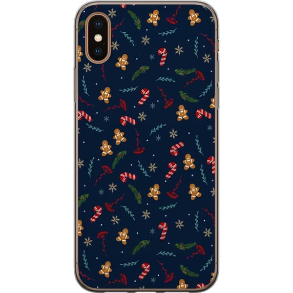 Yhteensopiva Puhelinkuori Apple iPhone XS Hyvää joulua