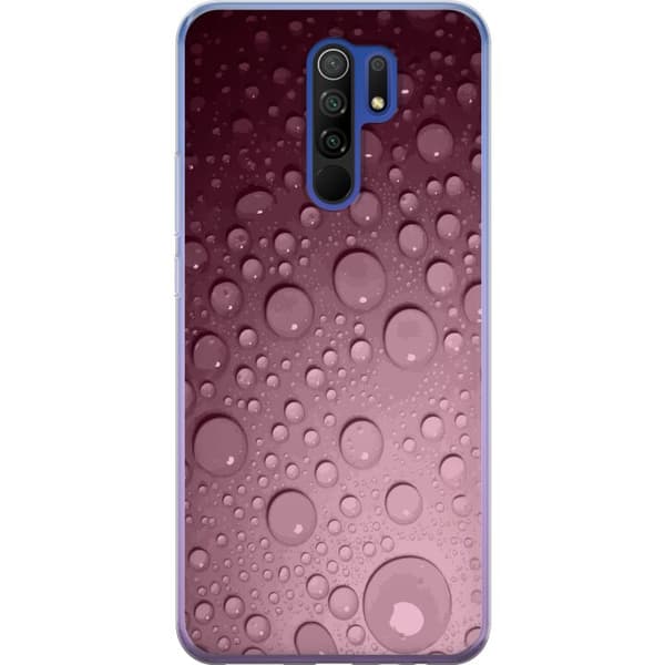 Kompatibelt Mobilskal till Xiaomi Redmi 9 Rosa vattendroppar